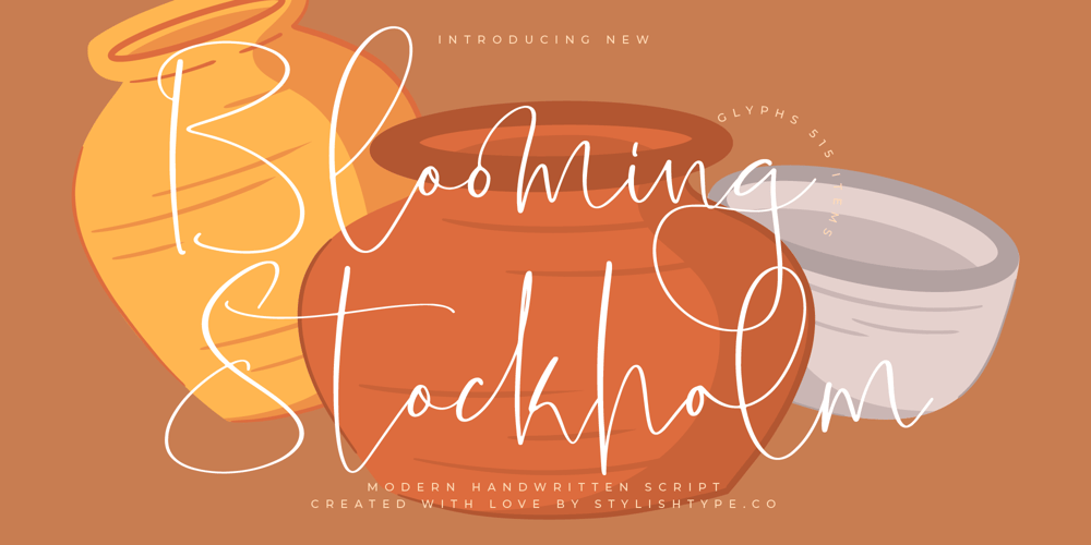 Blooming Stockholm font