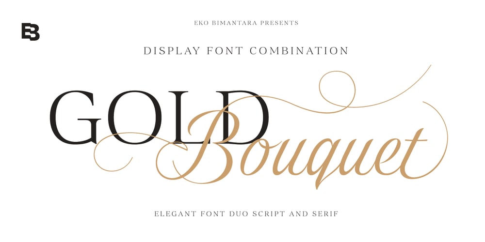 Gold Bouquet font