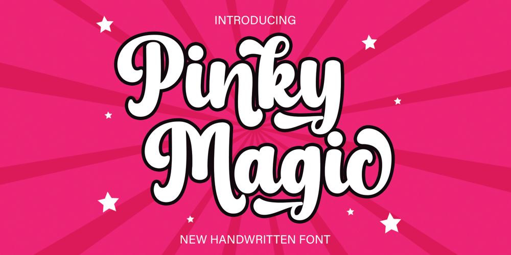 Pinky Magic font