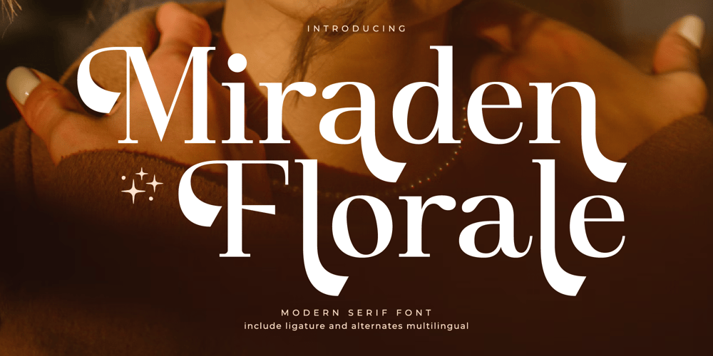 Miraden Florale font