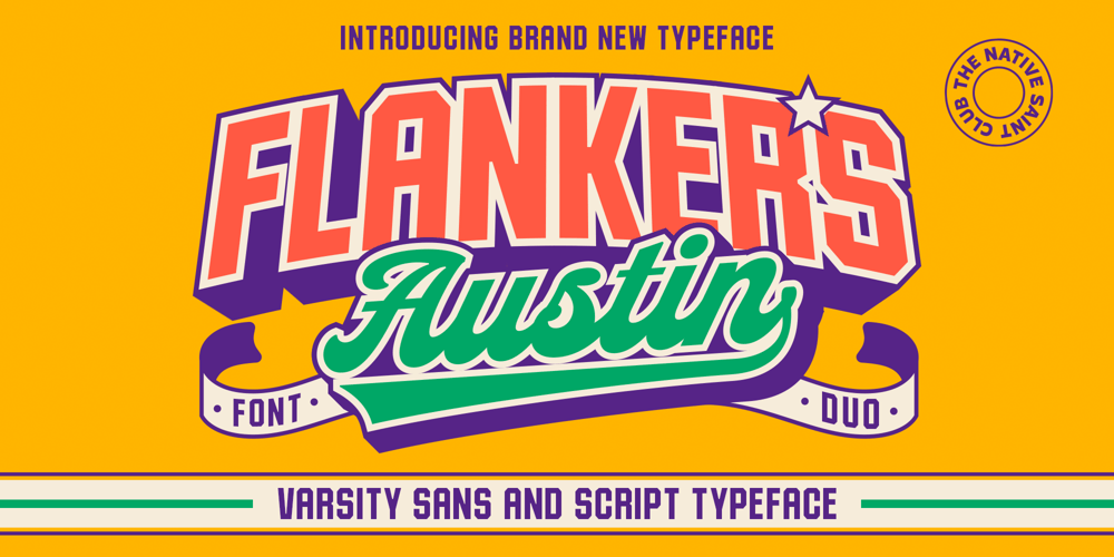Flankers Austin font