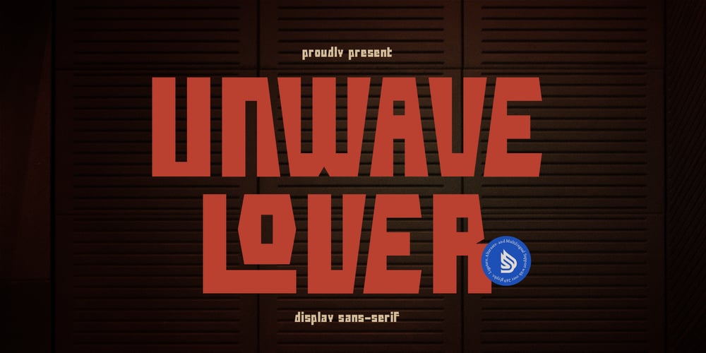 Unwave Lover font