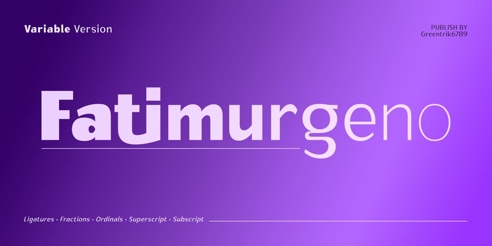 Fatimurgeno Variable font