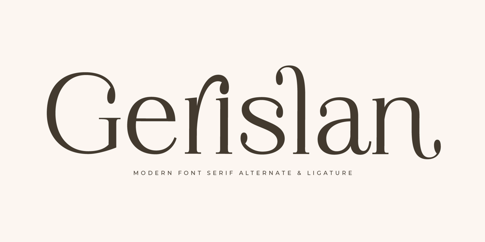 Gerislan font