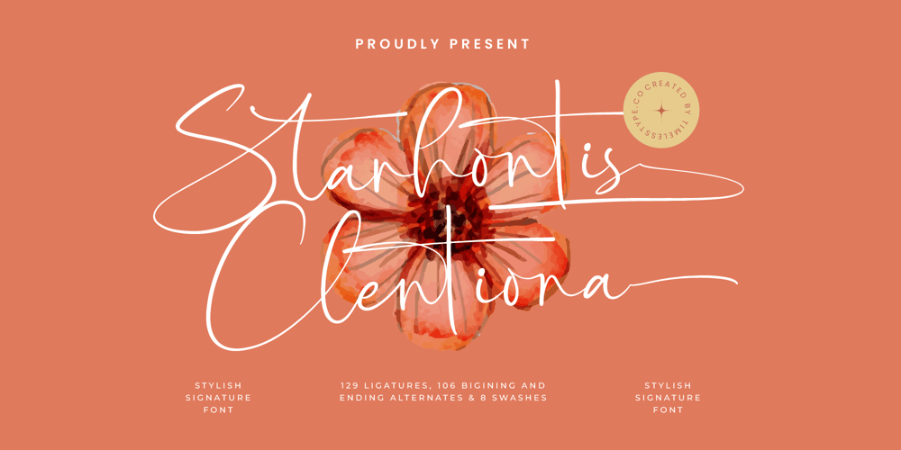 Starhontis Clentiona font