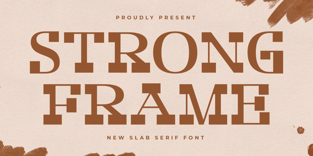 Strong Frame font