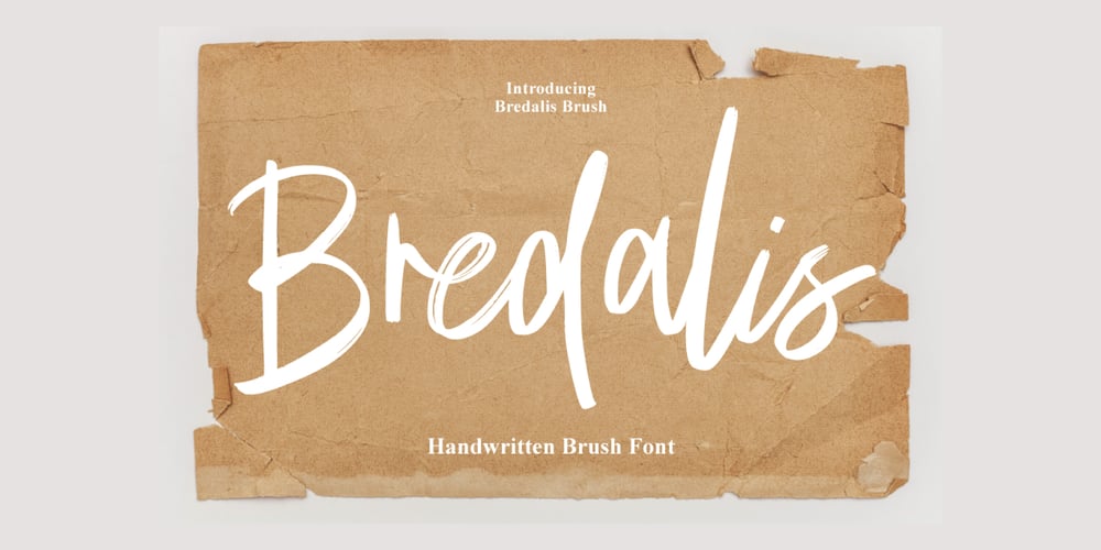 Bredalis Brush font