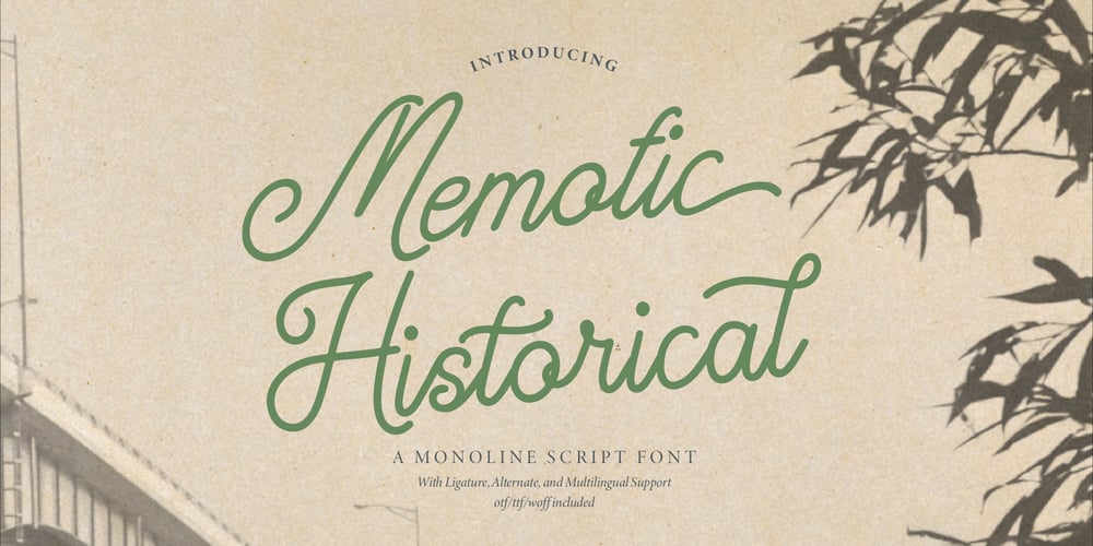 Memotic Historical font