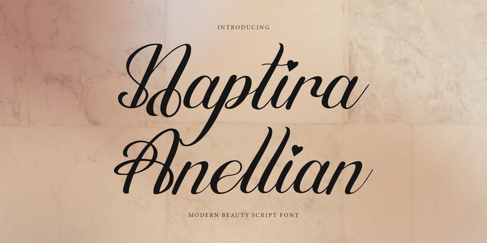 Naptira Anellian font