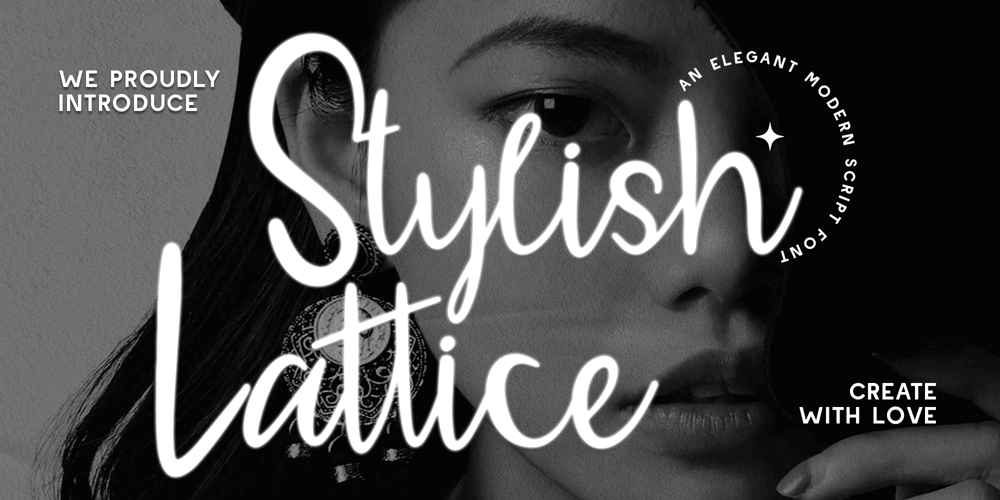 Stylish Lattice font