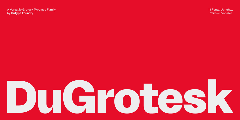 DuGrotesk font