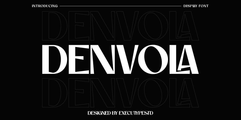 Denvola Display font