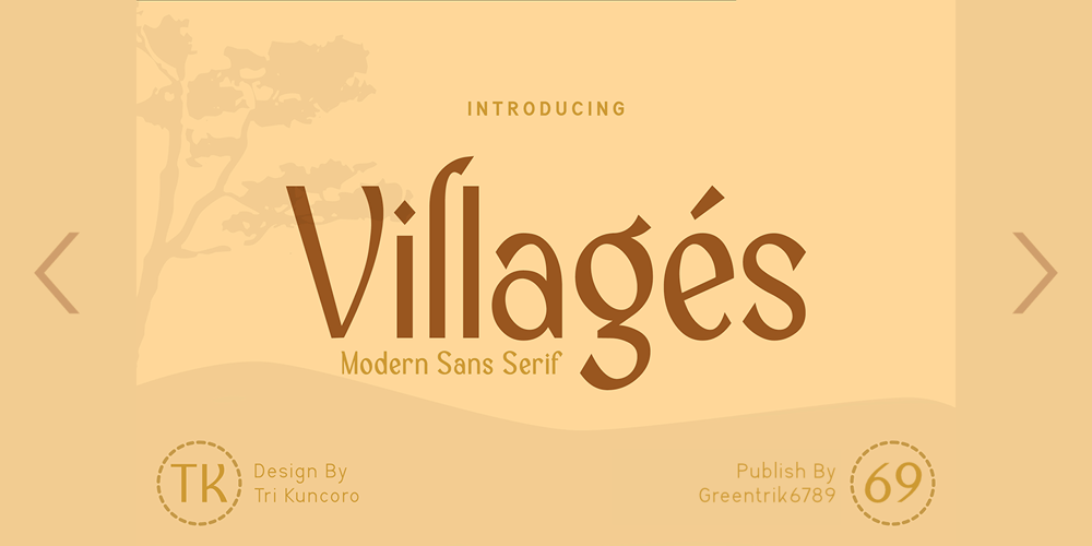 Villages font