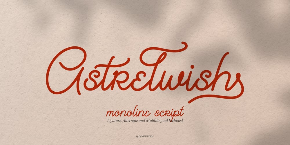 Astrelwish font