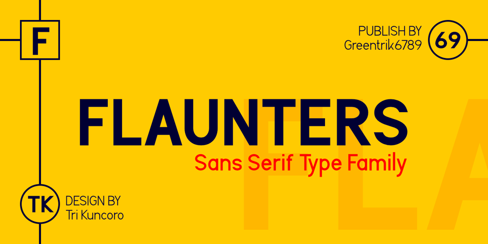 Flaunters font