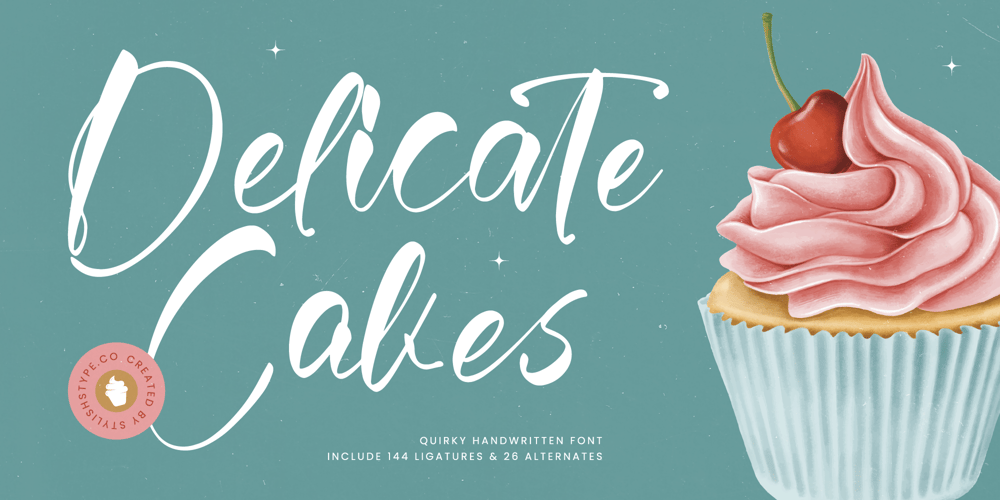 Delicate Cakes font