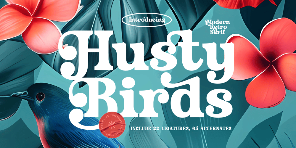 Husty Birds font