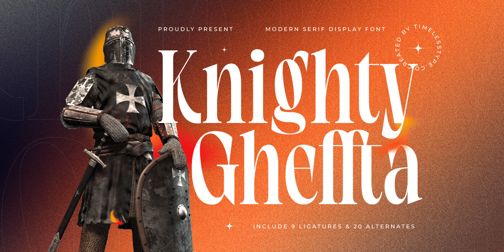 Knighty Gheffta font