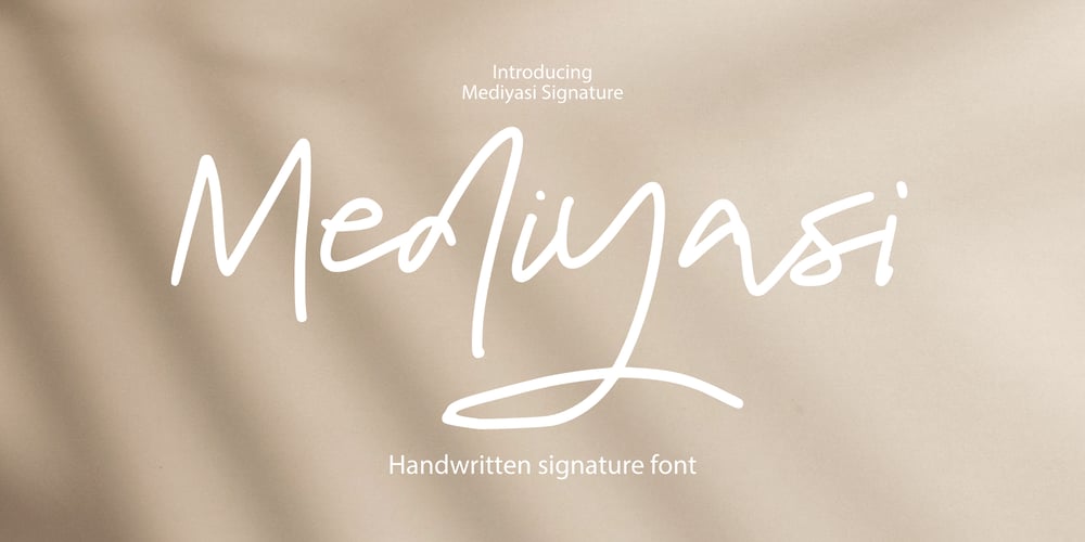 Mediyasi Signature font