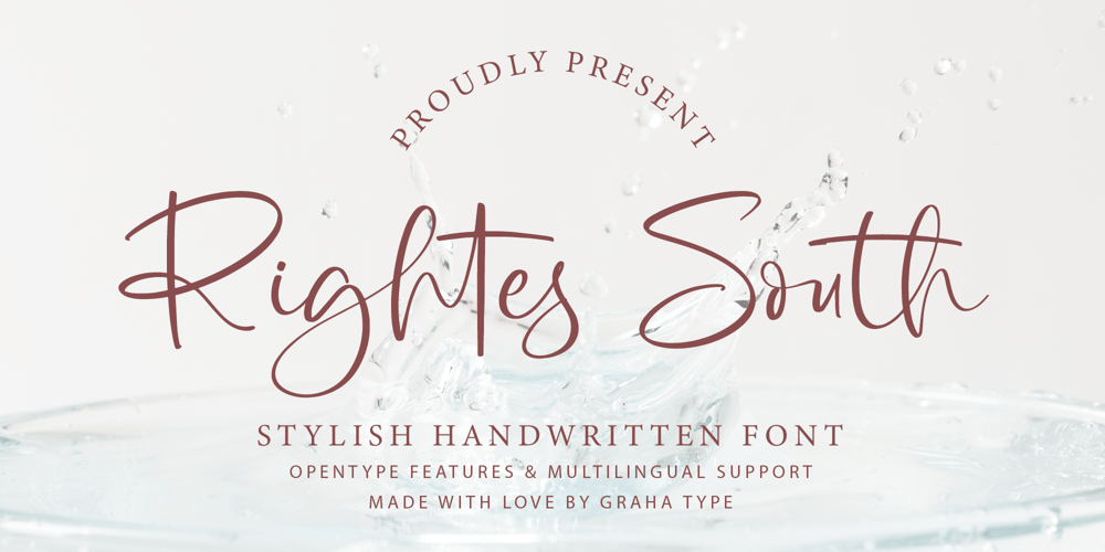 Rightes South font
