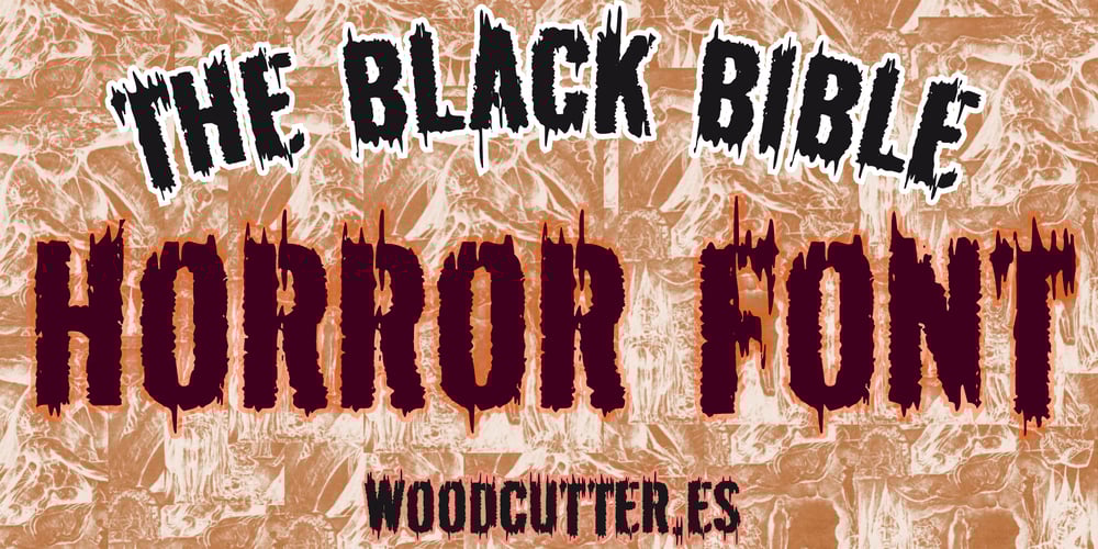 The Black Bible font