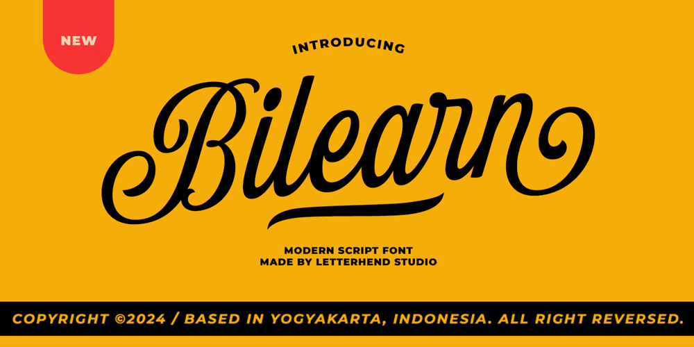 Bilearn font