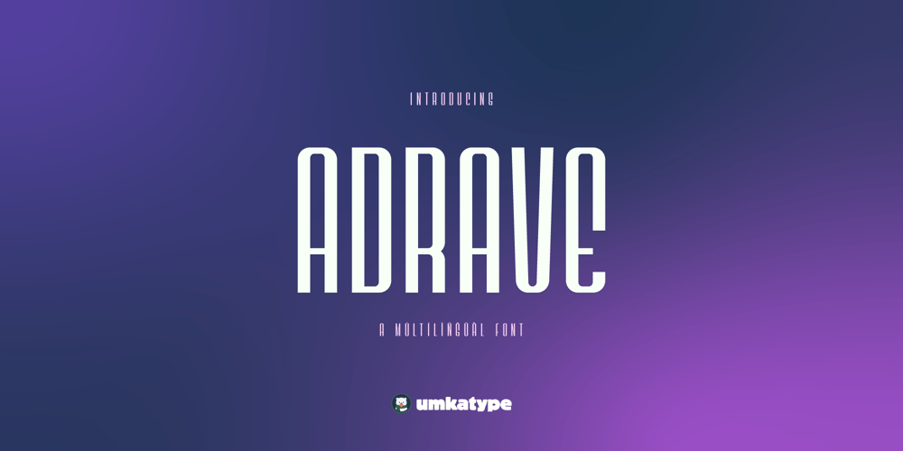 Adrave font