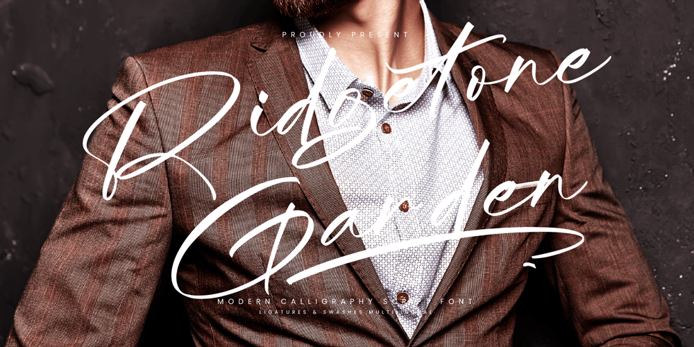 Ridgetone Garden font