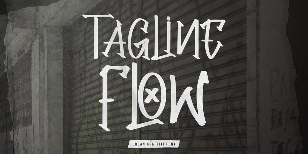 Tagline Flow font