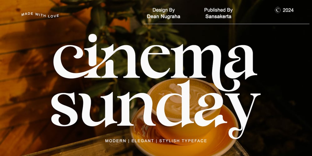 Cinema sunday font