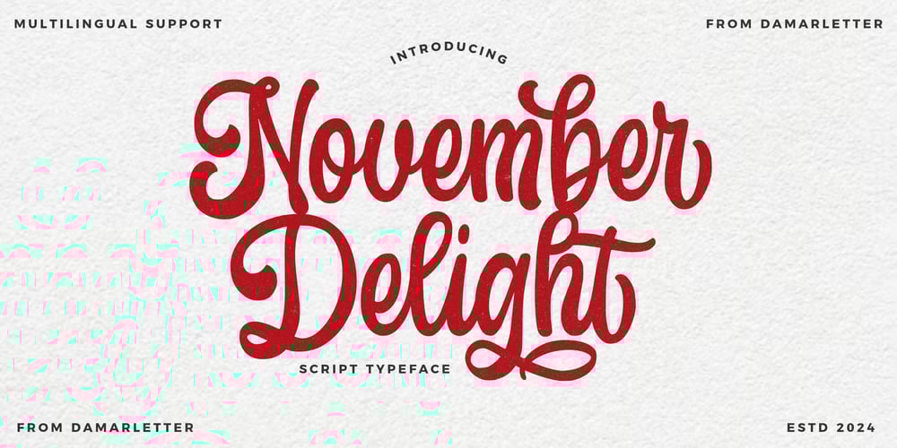 November Delight font