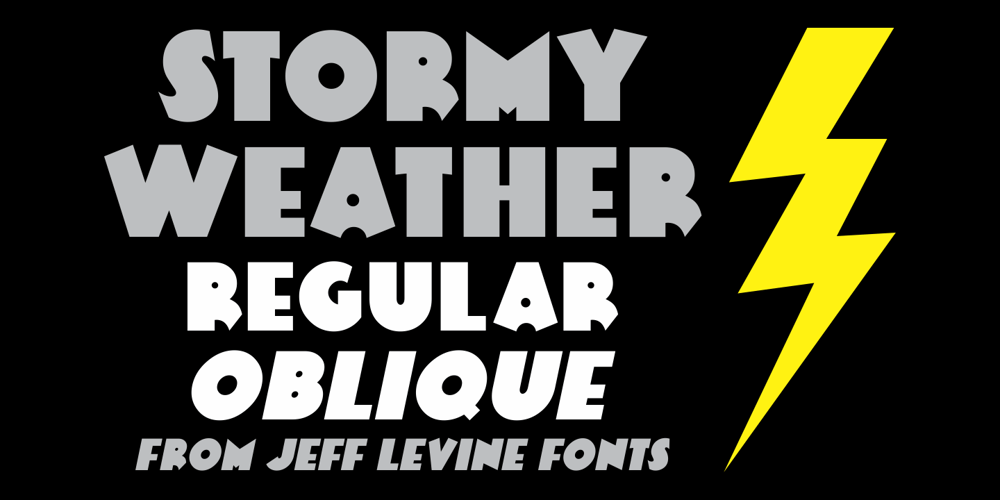 Stormy Weather JNL font