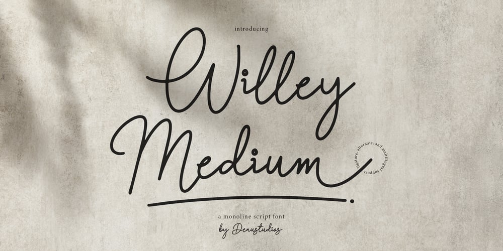 Willey Medium font