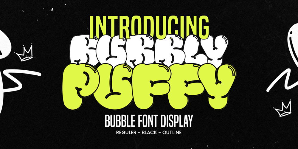 Bubly Puffy font