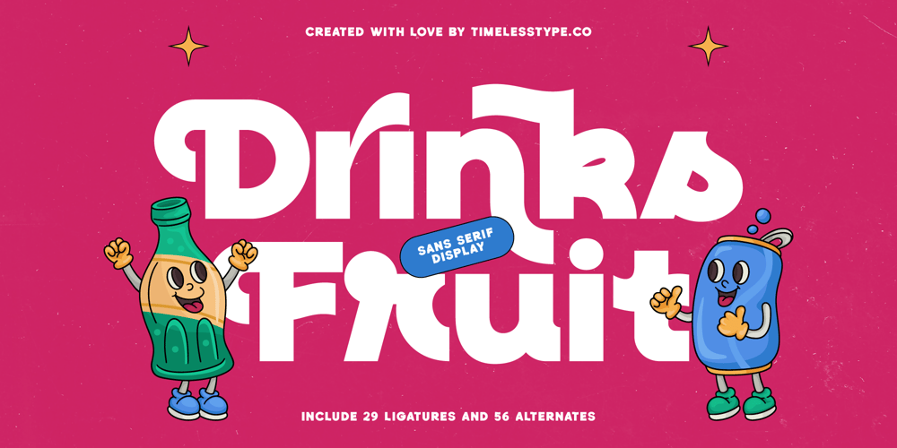 Drinks Fruit font