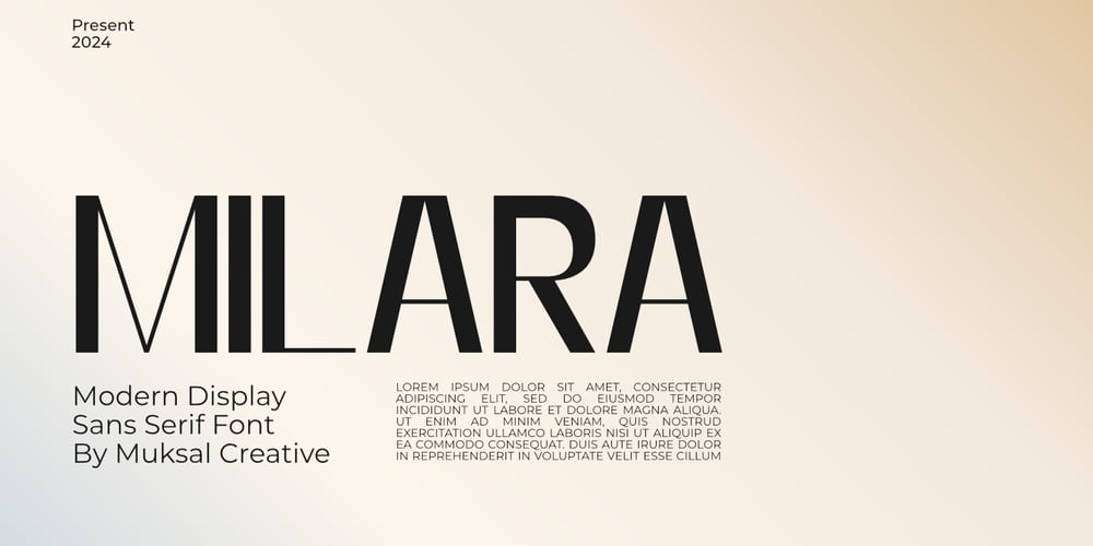 Milara font