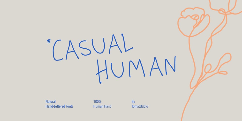 Casual Human font