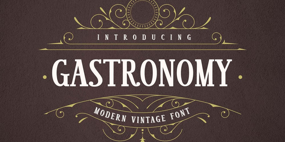 Gastronomy font