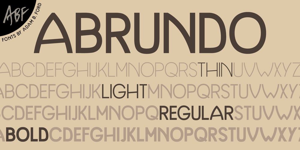 Abrundo font