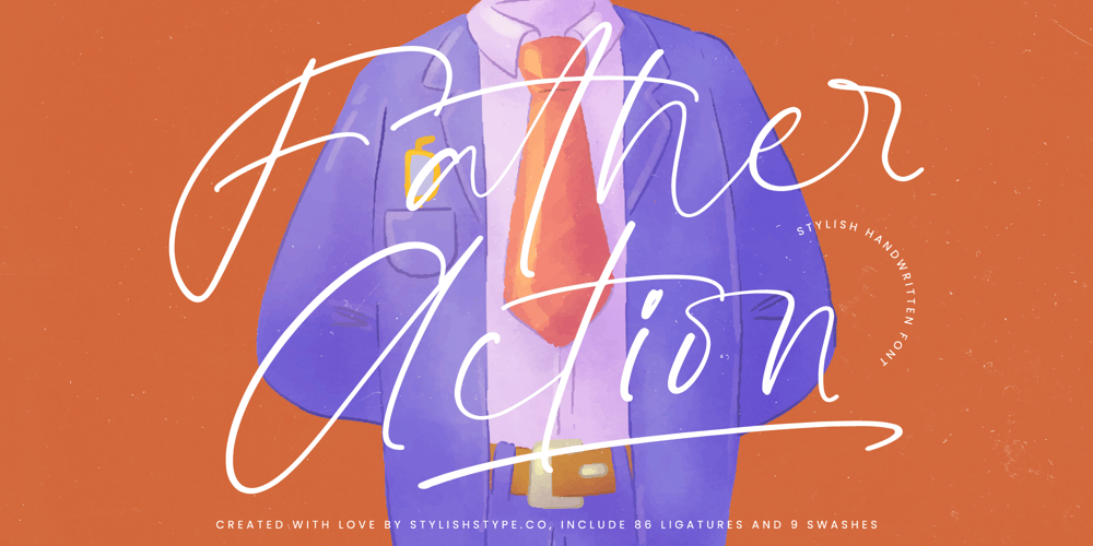 Father Action font