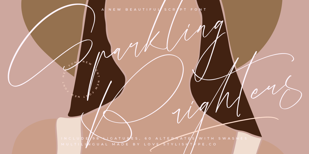 Sparkling Brighters font