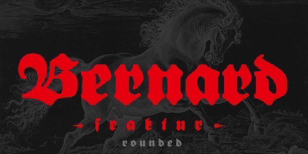 Bernard Fraktur Rounded font