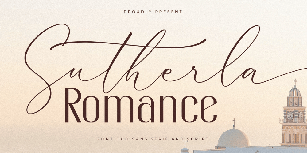 Sutherla Romance Sans Serif font