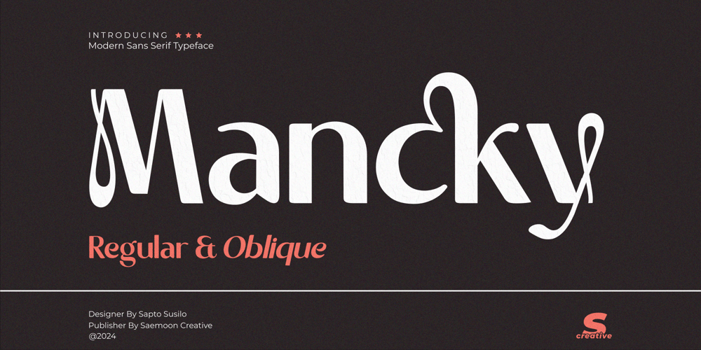 Mancky font