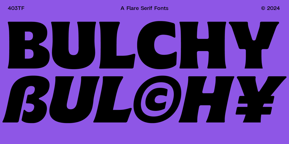403 Bulchy font