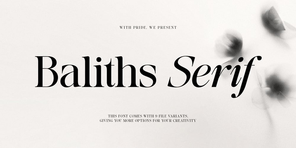 Baliths Serif font