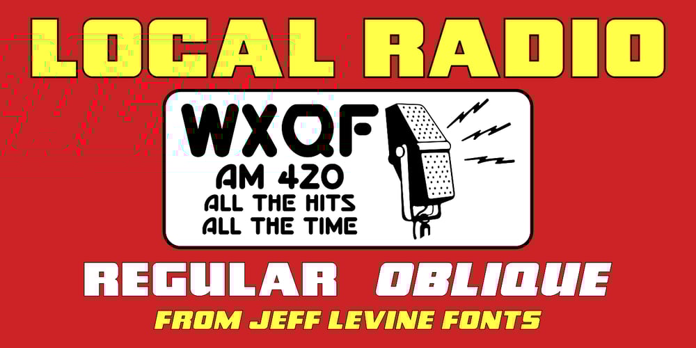 Local Radio JNL font
