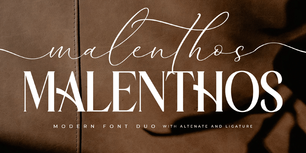 Malenthos Script font
