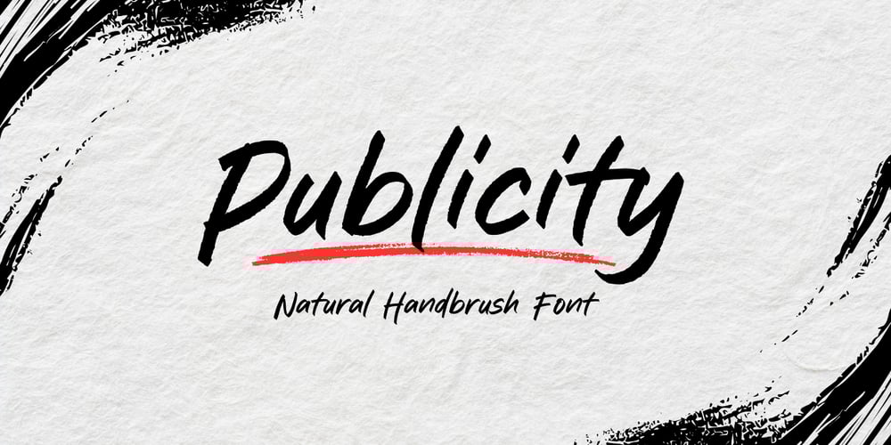 Publicity Brush font