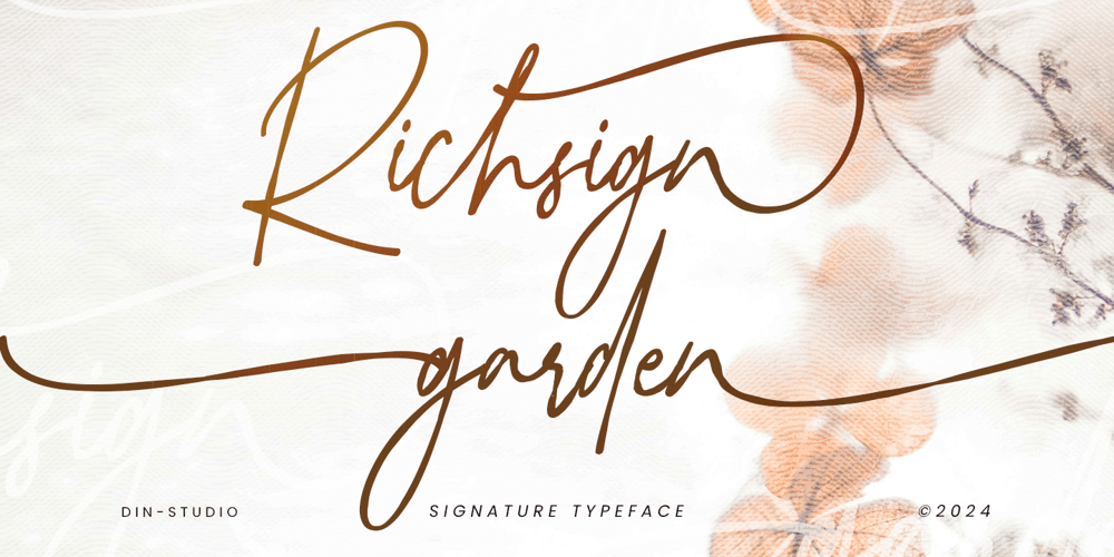 Richsign Garden font
